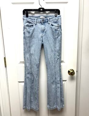Austin Landing Jeans, Star Butt, Flared, Light Wash, Women's Size Junior 7